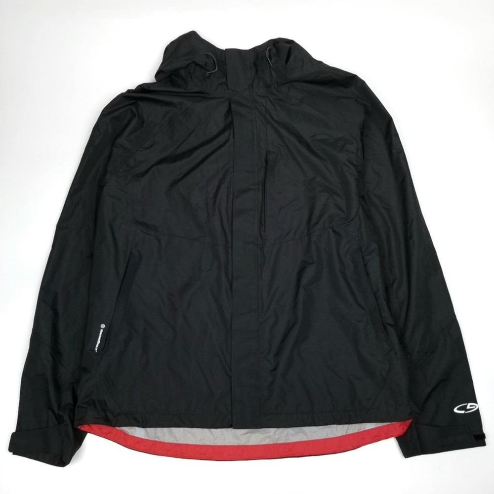 Champion Black Raincoat with Red Trim